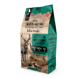 Wiejska Zagroda Karma sucha dla psa Leśne smaki Wieprzowina z jeleniem (chrupki S) 2kg