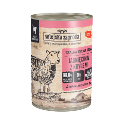 Wiejska Zagroda Karma mokra dla kota Jagnięcina z krylem (dorosły) 400g
