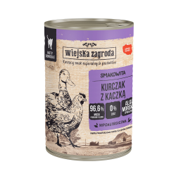 Wiejska Zagroda Karma mokra dla kota Kurczak z kaczką (dorosły) 400g