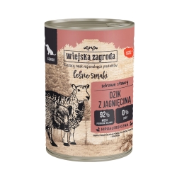 Wiejska Zagroda Karma mokra dla psa Leśne smaki Dzik z jagnięciną (senior) 400g